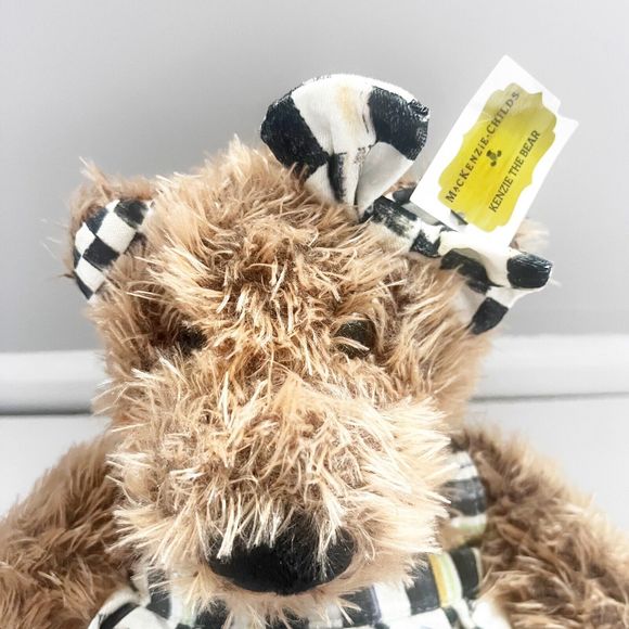Mackenzie-Childs - Courtly Check KENZIE the Bear - Dress and Bow - Picture 9 of 11